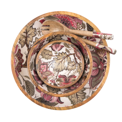 Saladier 38cm Leaf Lavender