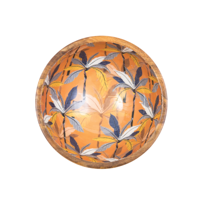 Saladier 25cm Orange Palm leaf