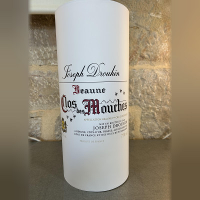 Lampada con etichetta di vino Beaune Clos des Mouches 39 cm, Joseph Drouhin