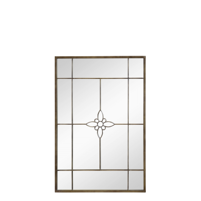 Miroir antique laiton avec...