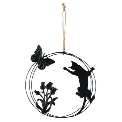 Plaque murale ronde avec...