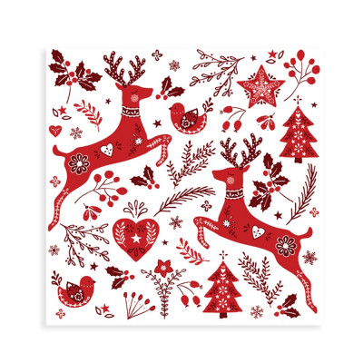 Serviette en papier 33*33...