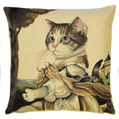 Coussin en Jacquard Chat...