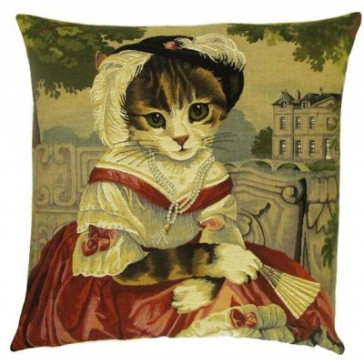 Coussin en Jacquard Chat...