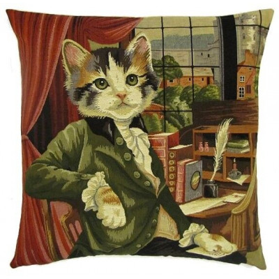 Coussin en Jacquard Chat...