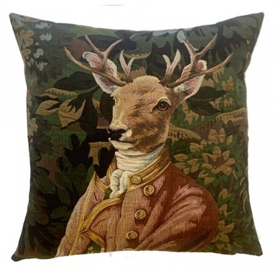 Coussin en Jacquard Cerf...
