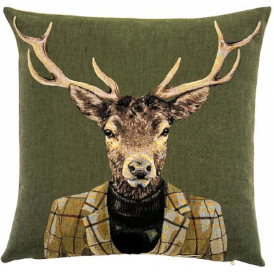 Coussin en Jacquard Cerf...