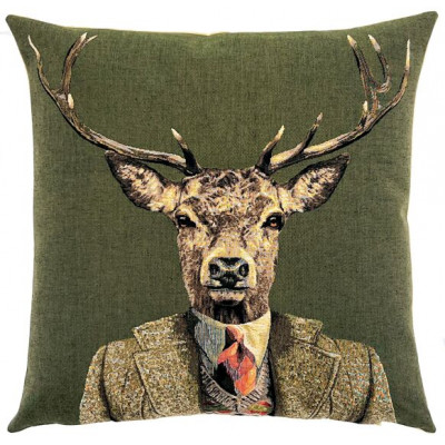 Coussin en Jacquard Cerf...