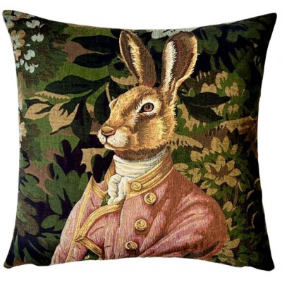 Coussin en Jacquard Lièvre...