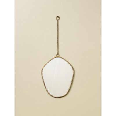 Miroir à suspendre festonné