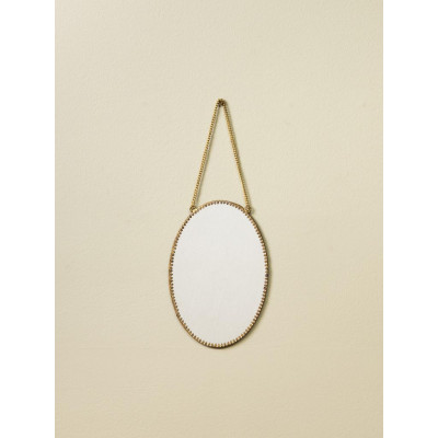 Miroir Ovale festonné à...