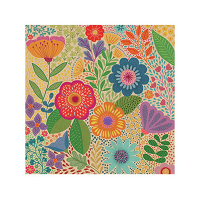 20 serviettes fleurs...