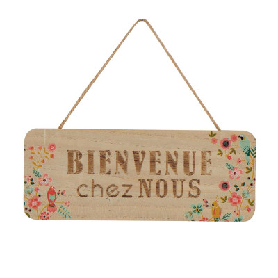 Plaque «Bienvenue chez nous »