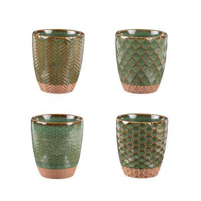 Coffret de 4 gobelets Jaspe...