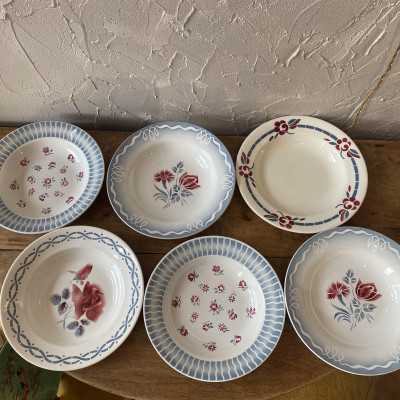 Lot de 6 assiettes creuses...