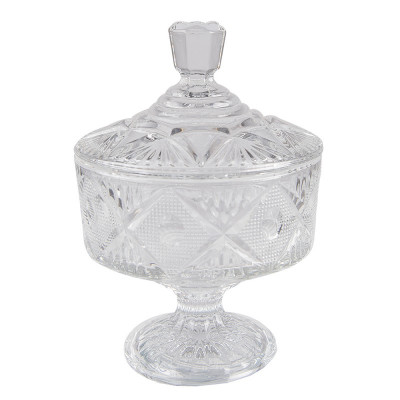 Bonbonnière en verre sur...