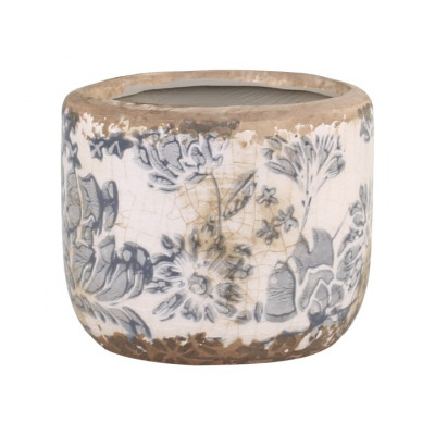 Cache-pot avec motif français