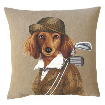 Coussin en Jacquard Teckel...