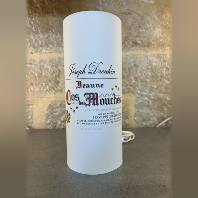 Lampe à poser 29 cm à l'étiquette Beaune Clos des Mouches, Joseph Drouhin